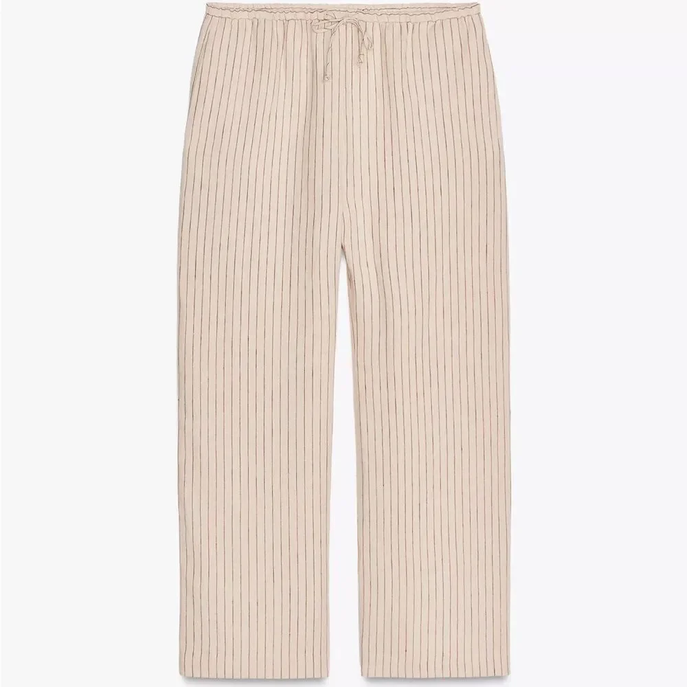 ZARA 100% LINEN PANTS ZW COLLECTION